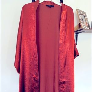 Shiny Burnt orange kimono
